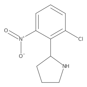 2-(2-Chloro-6-nitrophenyl)pyrrolidine结构式
