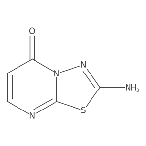 2-Amino-5H-[1,3,4]thiadiazolo[3,2-a]pyrimidin-5-one结构式