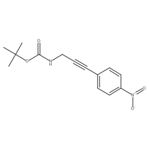 Tert-butyl (3-(4-nitrophenyl)prop-2-yn-1-yl)carbamate Structure