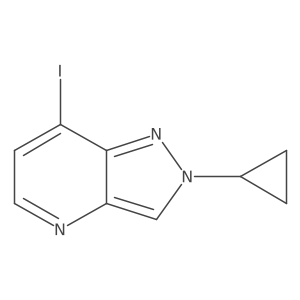 2-cyclopropyl-7-iodo-2H-pyrazolo[4,3-b]pyridine Structure