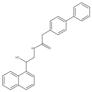 2-([1,1'-biphenyl]-4-yl)-N-(2-hydroxy-2-(naphthalen-1-yl)ethyl)acetamide结构式