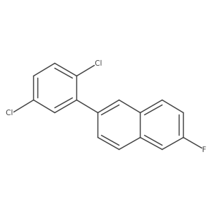 2-(2,5-Dichlorophenyl)-6-fluoronaphthalene结构式
