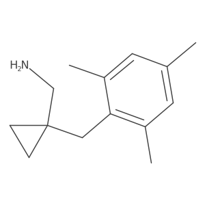 (1-(2,4,6-Trimethylbenzyl)cyclopropyl)methanamine Structure