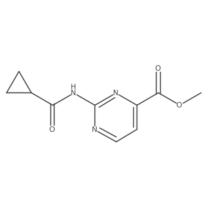 Methyl 2-(cyclopropanecarboxamido)pyrimidine-4-carboxylate Structure