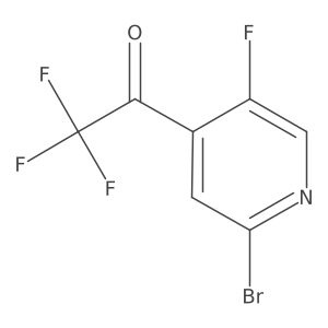 1-(2-Bromo-5-fluoropyridin-4-yl)-2,2,2-trifluoroethanone结构式