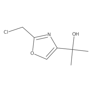 2-(2-(Chloromethyl)oxazol-4-yl)propan-2-ol Structure