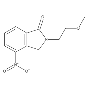 2-(2-Methoxyethyl)-4-nitro-2,3-dihydro-isoindol-1-one Structure