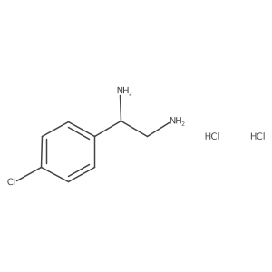 (1R)-1-(4-Chlorophenyl)ethane-1,2-diamine 2hcl结构式