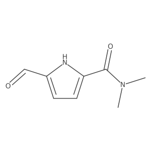 5-formyl-N,N-dimethyl-1H-pyrrole-2-carboxamide结构式