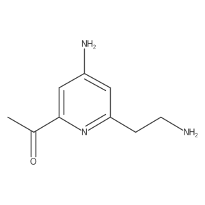 1-[4-Amino-6-(2-aminoethyl)pyridin-2-YL]ethanone Structure