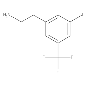 2-[3-Iodo-5-(trifluoromethyl)phenyl]ethanamine结构式