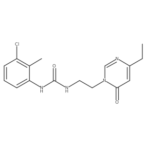 1-(3-chloro-2-methylphenyl)-3-(2-(4-ethyl-6-oxopyrimidin-1(6H)-yl)ethyl)urea结构式