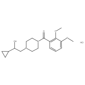 (4-(2-Cyclopropyl-2-hydroxyethyl)piperazin-1-yl)(2,3-dimethoxyphenyl)methanone hydrochloride结构式