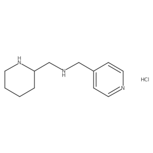 1-(piperidin-2-yl)-N-(pyridin-4-ylmethyl)methanamine hydrochloride Structure