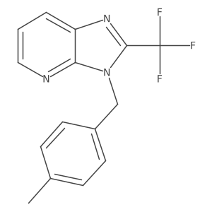3-(4-methylbenzyl)-2-(trifluoromethyl)-3H-imidazo[4,5-b]pyridine结构式