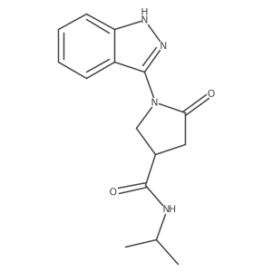 1-(1H-indazol-3-yl)-N-isopropyl-5-oxo-3-pyrrolidinecarboxamide Structure