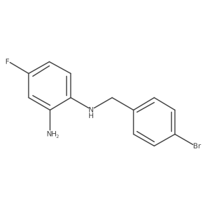 N1-(4-bromobenzyl)-4-fluorobenzene-1,2-diamine Structure