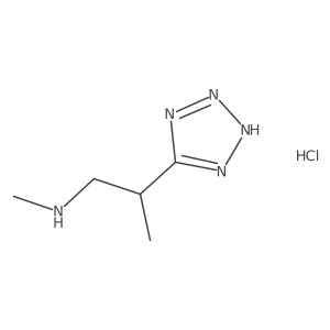 methyl[2-(1H-1,2,3,4-tetrazol-5-yl)propyl]amine hydrochloride结构式
