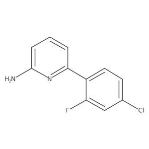 6-(4-Chloro-2-fluorophenyl)pyridin-2-amine结构式