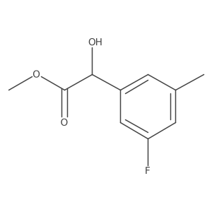 Methyl 2-(3-fluoro-5-methylphenyl)-2-hydroxyacetate结构式