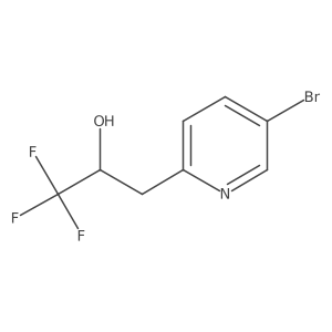 3-(5-Bromopyridin-2-yl)-1,1,1-trifluoropropan-2-ol结构式
