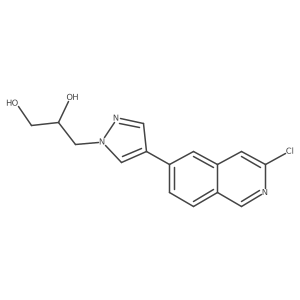 3-(4-(3-Chloroisoquinolin-6-yl)-1H-pyrazol-1-yl)propane-1,2-diol Structure