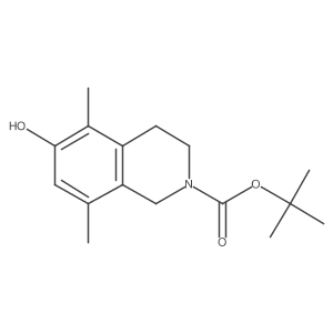 tert-butyl 6-hydroxy-5,8-dimethyl-3,4-dihydro-1H-isoquinoline-2-carboxylate结构式