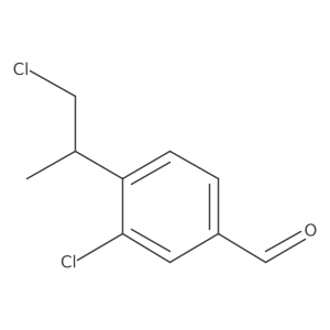 3-Chloro-4-(2-chloro-1-methylethyl)benzaldehyde结构式