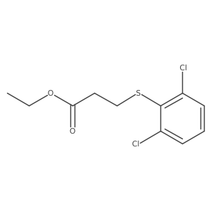 Ethyl 3-[(2,6-dichlorophenyl)thio]propanoate结构式