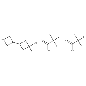 1-(Azetidin-3-yl)-3-methylazetidin-3-ol di-trifluoroacetate Structure