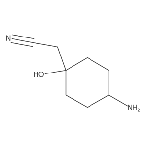 2-(4-Amino-1-hydroxycyclohexyl)acetonitrile结构式