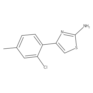 4-(2-Chloro-4-methylphenyl)-1,3-thiazol-2-amine结构式