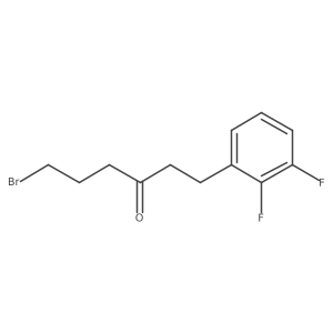 3-Hexanone, 6-bromo-1-(2,3-difluorophenyl)-结构式