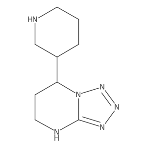 3-{4H,5H,6H,7H-[1,2,3,4]tetrazolo[1,5-a]pyrimidin-7-yl}piperidine Structure