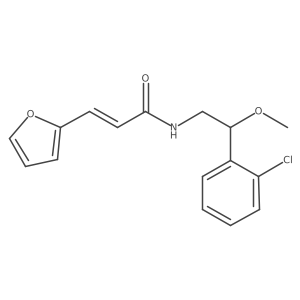 (E)-N-(2-(2-chlorophenyl)-2-methoxyethyl)-3-(furan-2-yl)acrylamide结构式