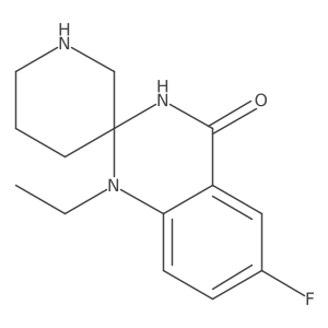 1'-Ethyl-6'-fluoro-1'H-spiro[piperidine-3,2'-quinazolin]-4'(3'H)-one结构式