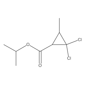 Isopropyl 2,2-dichloro-3-methylcyclopropanecarboxylate结构式