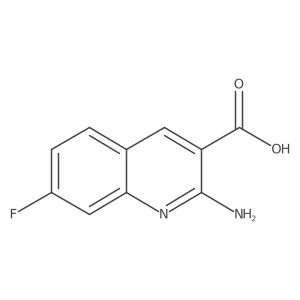 2-Amino-7-fluoroquinoline-3-carboxylic acid结构式