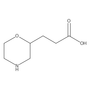 3-[(2S)-morpholin-2-yl]propanoic acid结构式