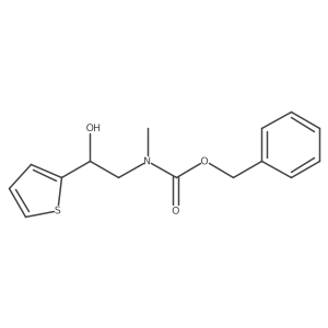 benzyl N-[2-hydroxy-2-(thiophen-2-yl)ethyl]-N-methylcarbamate Structure