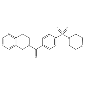 (7,8-dihydropyrido[4,3-d]pyrimidin-6(5H)-yl)(4-(morpholinosulfonyl)phenyl)methanone Structure