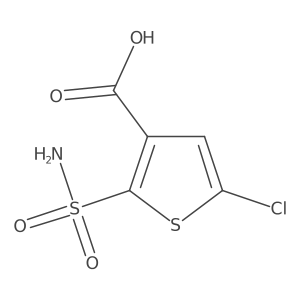 5-Chloro-2-sulfamoylthiophene-3-carboxylic acid Structure