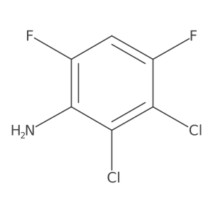 2,3-Dichloro-4,6-difluoroaniline结构式