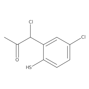 1-Chloro-1-(5-chloro-2-mercaptophenyl)propan-2-one结构式