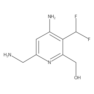 (4-Amino-6-(aminomethyl)-3-(difluoromethyl)pyridin-2-yl)methanol Structure