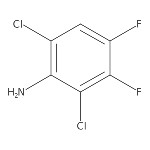 2,6-Dichloro-3,4-difluoroaniline结构式