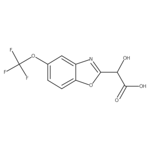2-(Carboxy(hydroxy)methyl)-5-(trifluoromethoxy)benzo[d]oxazole结构式