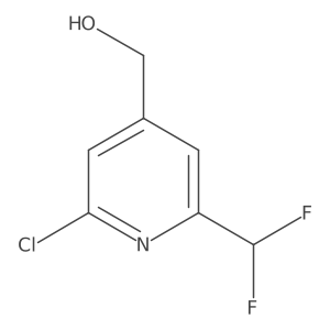 (2-Chloro-6-(difluoromethyl)pyridin-4-yl)methanol Structure