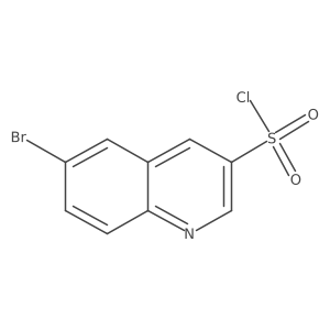 6-Bromoquinoline-3-sulfonylchloride结构式