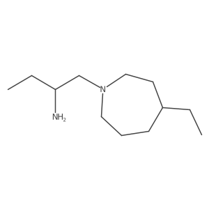 1H-Azepine-1-ethanamine, I+/-,4-diethylhexahydro-, (I+/-S)- Structure